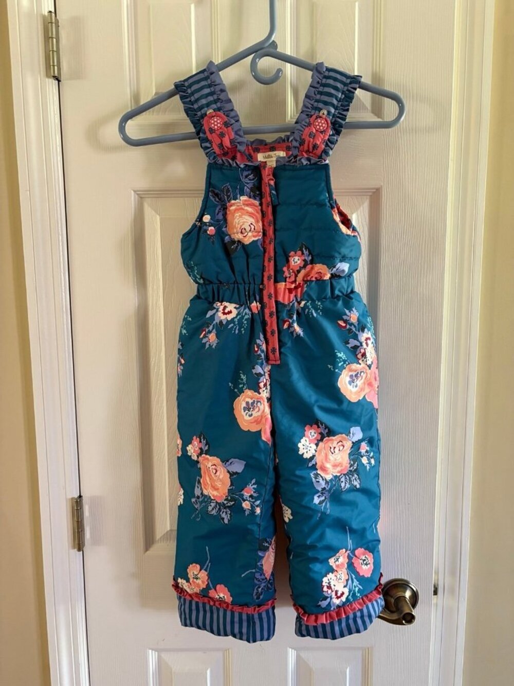 Matilda Jane Teal Floral Snowpants